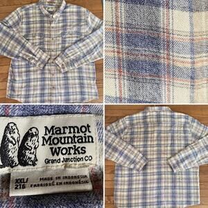 MARMOT $85 Men's Fairfax Heathered Midweight Flannel XXL EUC